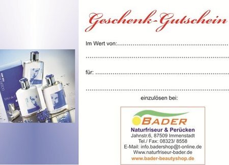 Naturfriseur & Perücken BADER Geschenkgutschein Naturfriseur & Perücken BADER Immenstadt Geschenkgutschein